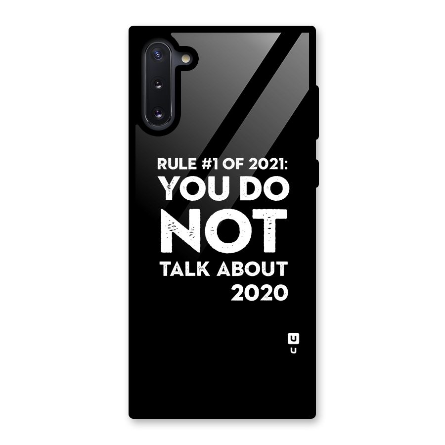 First Rule of 2021 Glass Back Case for Galaxy Note 10