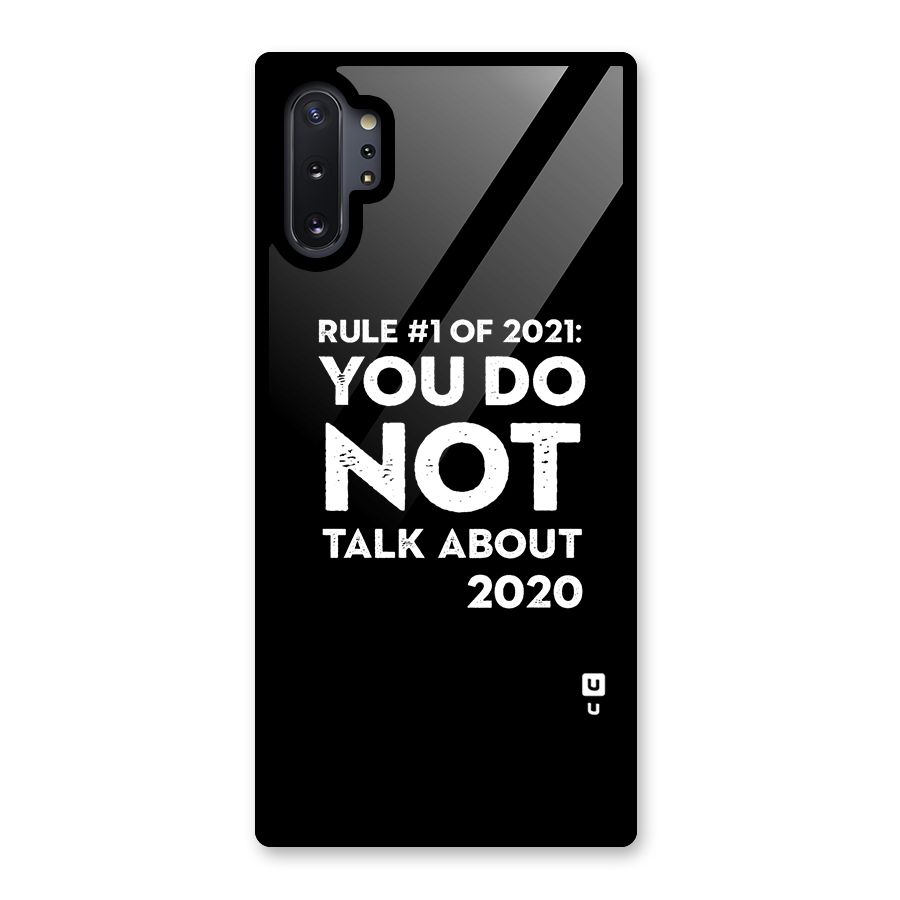 First Rule of 2021 Glass Back Case for Galaxy Note 10 Plus