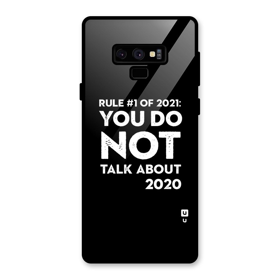 First Rule of 2021 Glass Back Case for Galaxy Note 9