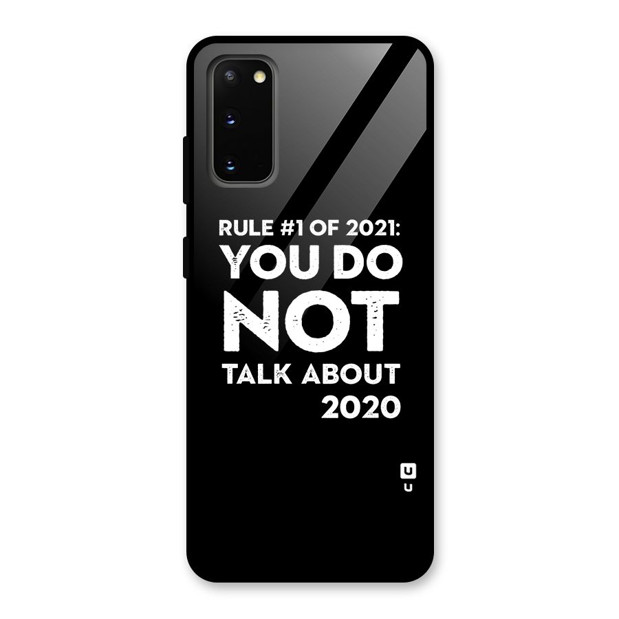 First Rule of 2021 Glass Back Case for Galaxy S20