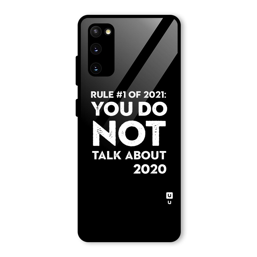 First Rule of 2021 Glass Back Case for Galaxy S20 FE