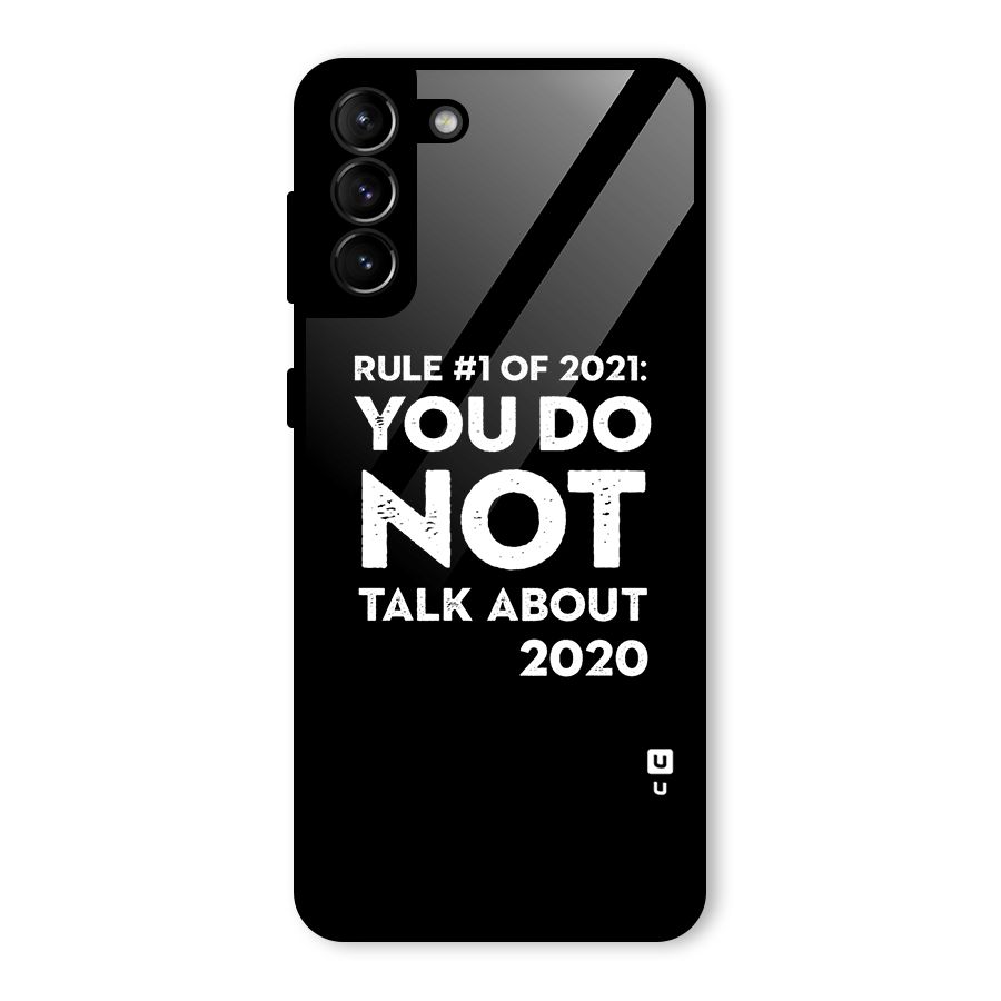 First Rule of 2021 Glass Back Case for Galaxy S21 Plus