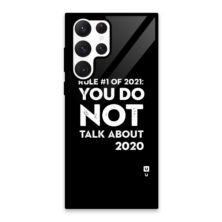 First Rule of 2021 Glass Back Case for Galaxy S22 Ultra 5G