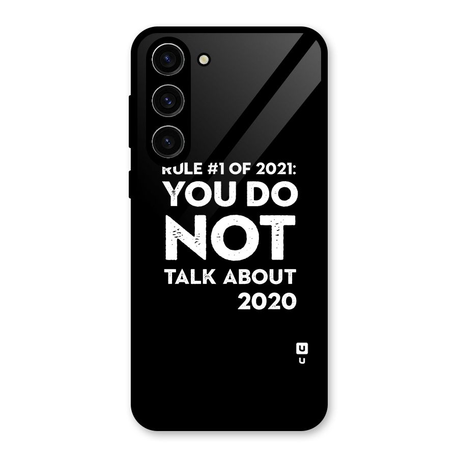 First Rule of 2021 Glass Back Case for Galaxy S23 Plus