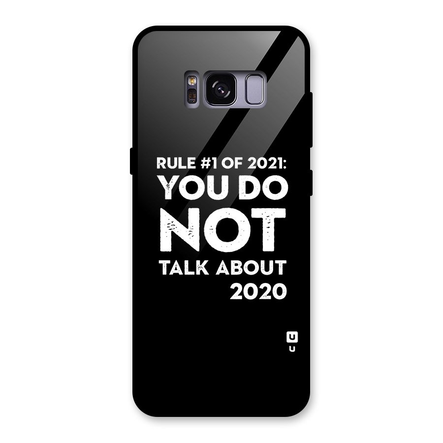 First Rule of 2021 Glass Back Case for Galaxy S8