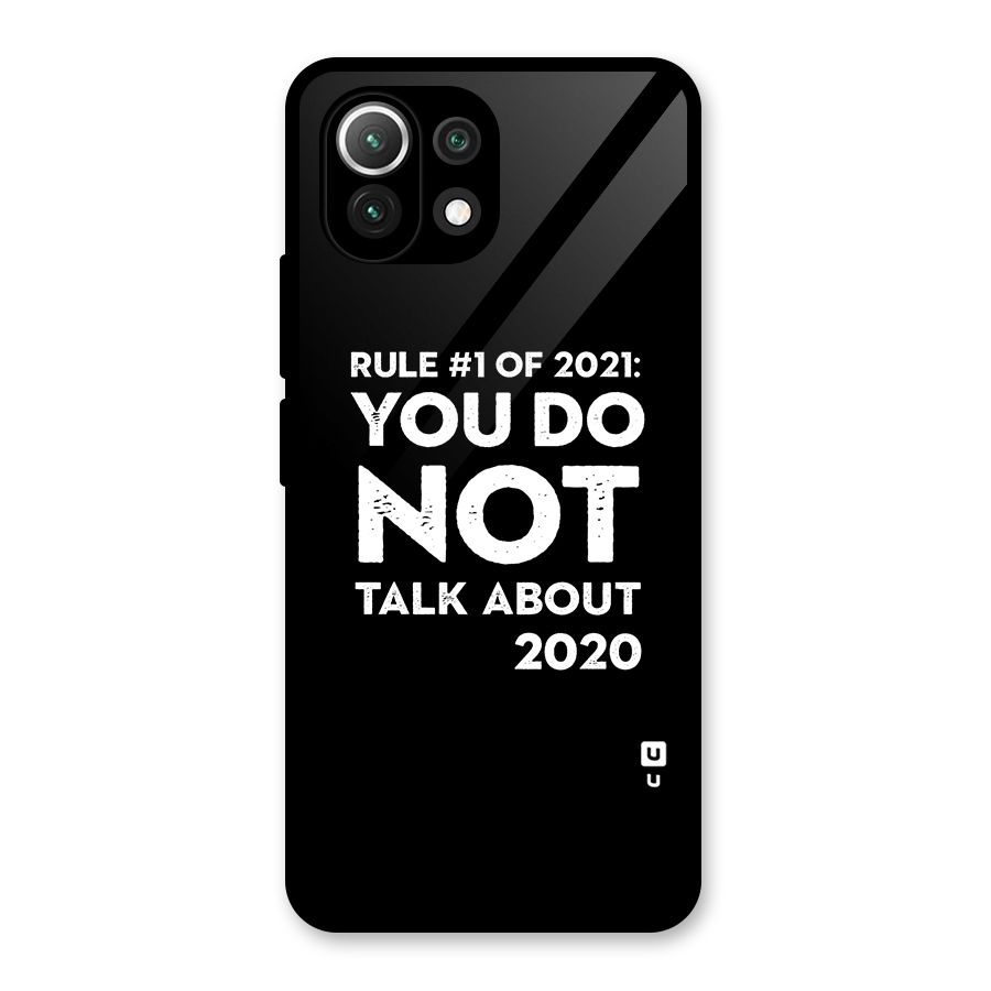 First Rule of 2021 Glass Back Case for Mi 11 Lite NE 5G
