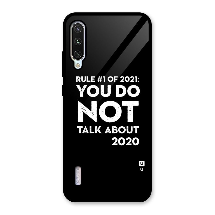First Rule of 2021 Glass Back Case for Mi A3