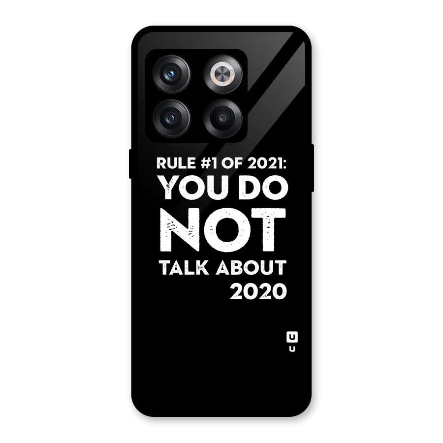 First Rule of 2021 Glass Back Case for OnePlus 10T