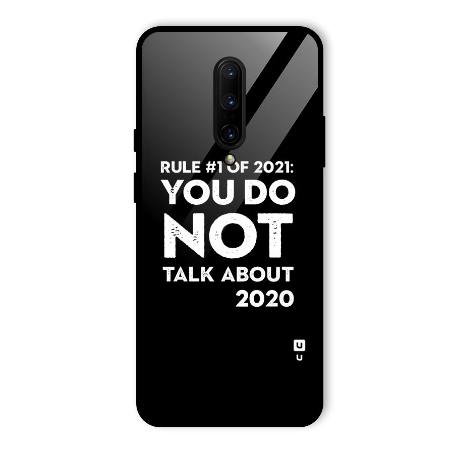 First Rule of 2021 Glass Back Case for OnePlus 7 Pro
