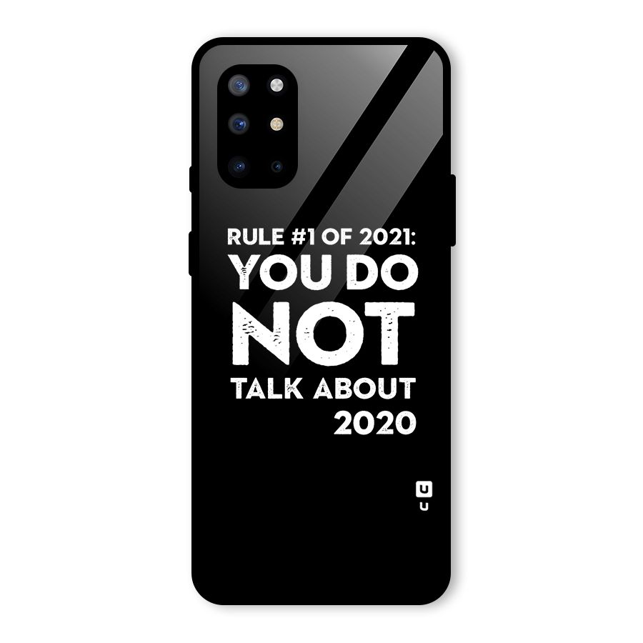 First Rule of 2021 Glass Back Case for OnePlus 8T