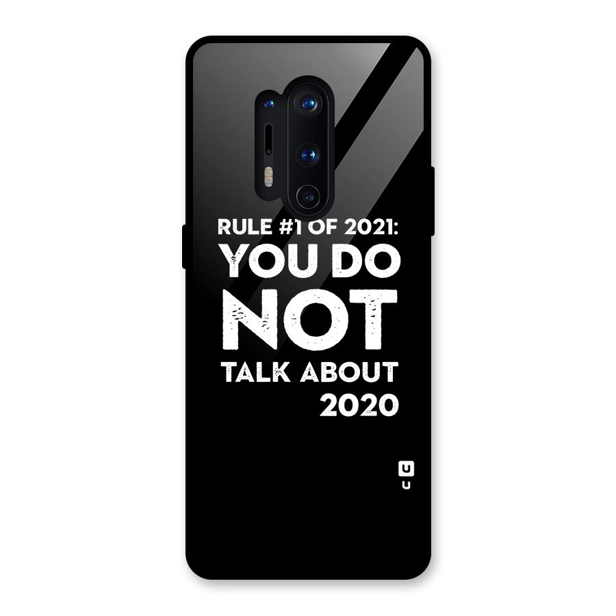First Rule of 2021 Glass Back Case for OnePlus 8 Pro