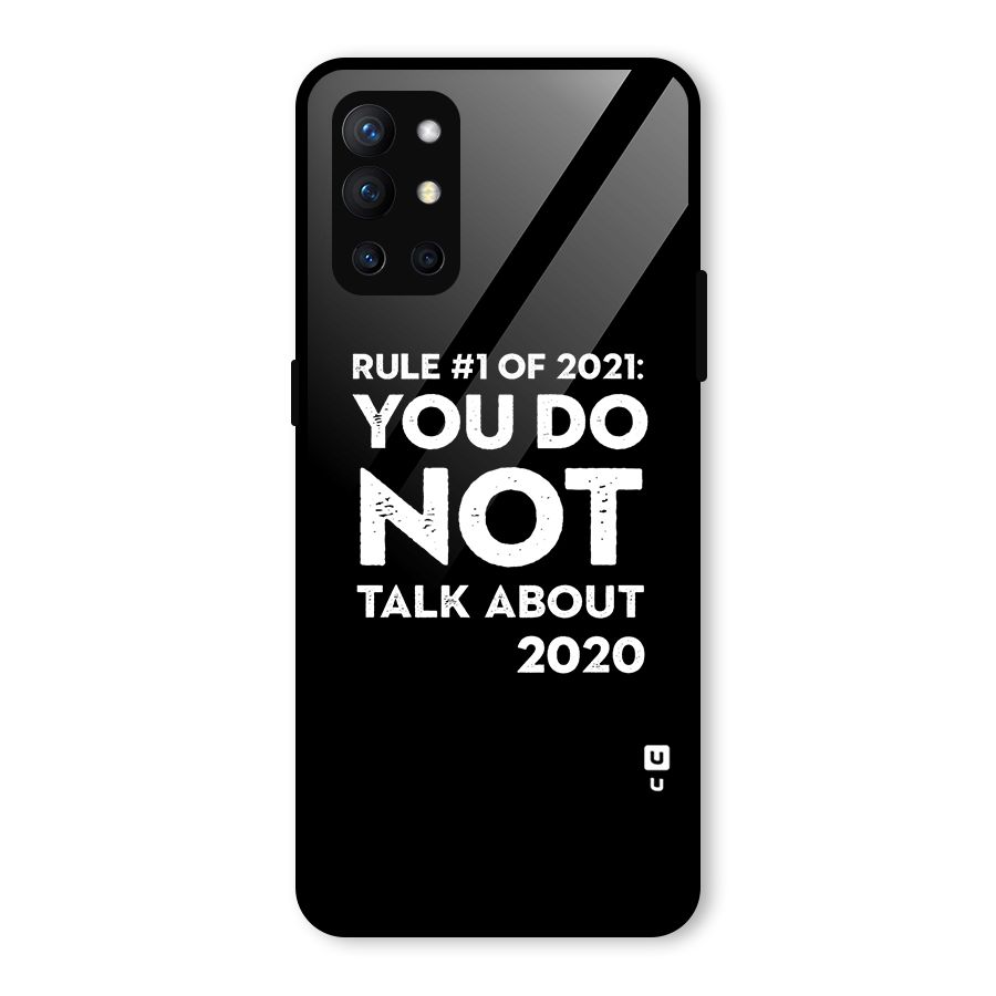 First Rule of 2021 Glass Back Case for OnePlus 9R