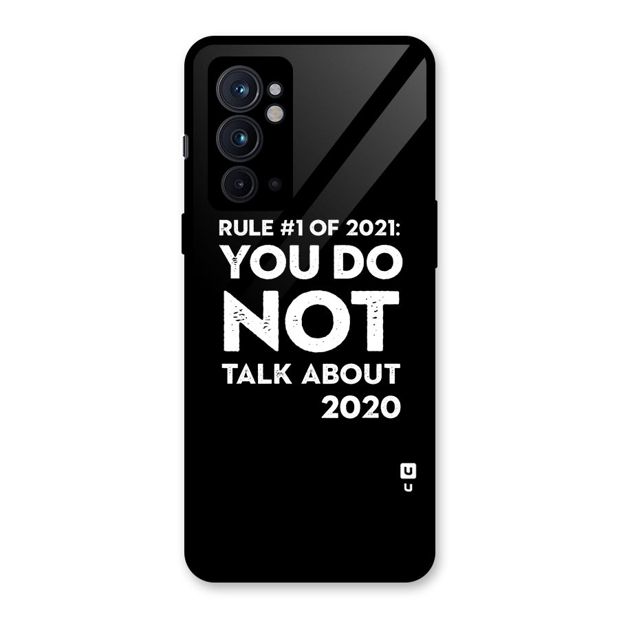 First Rule of 2021 Glass Back Case for OnePlus 9RT 5G