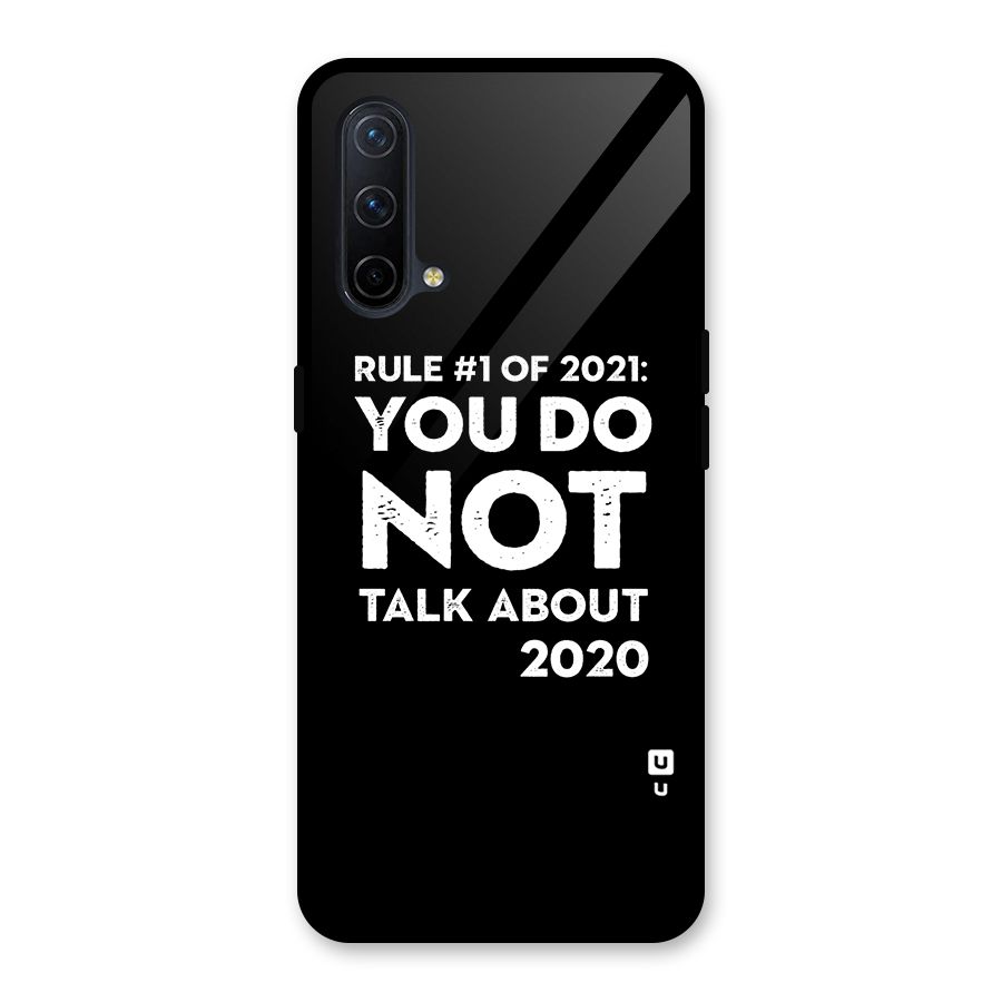 First Rule of 2021 Glass Back Case for OnePlus Nord CE 5G