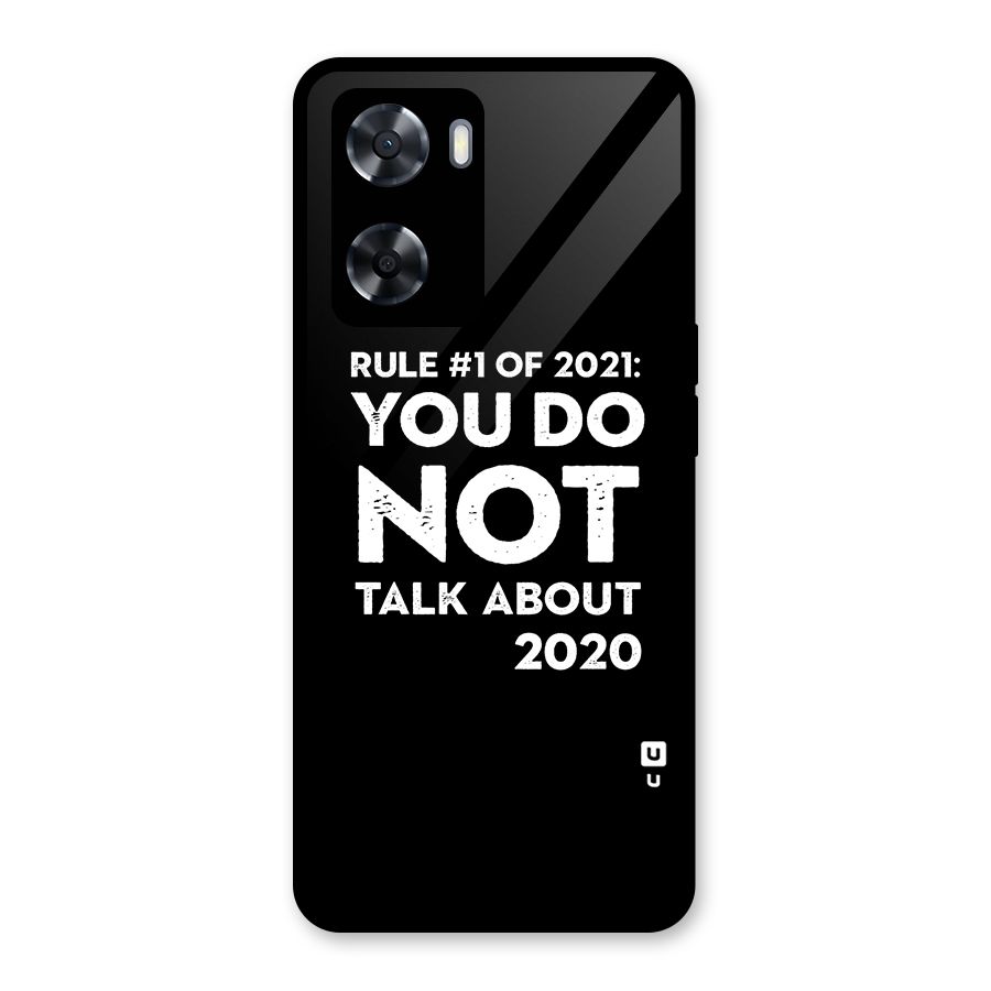First Rule of 2021 Glass Back Case for Oppo A57 2022