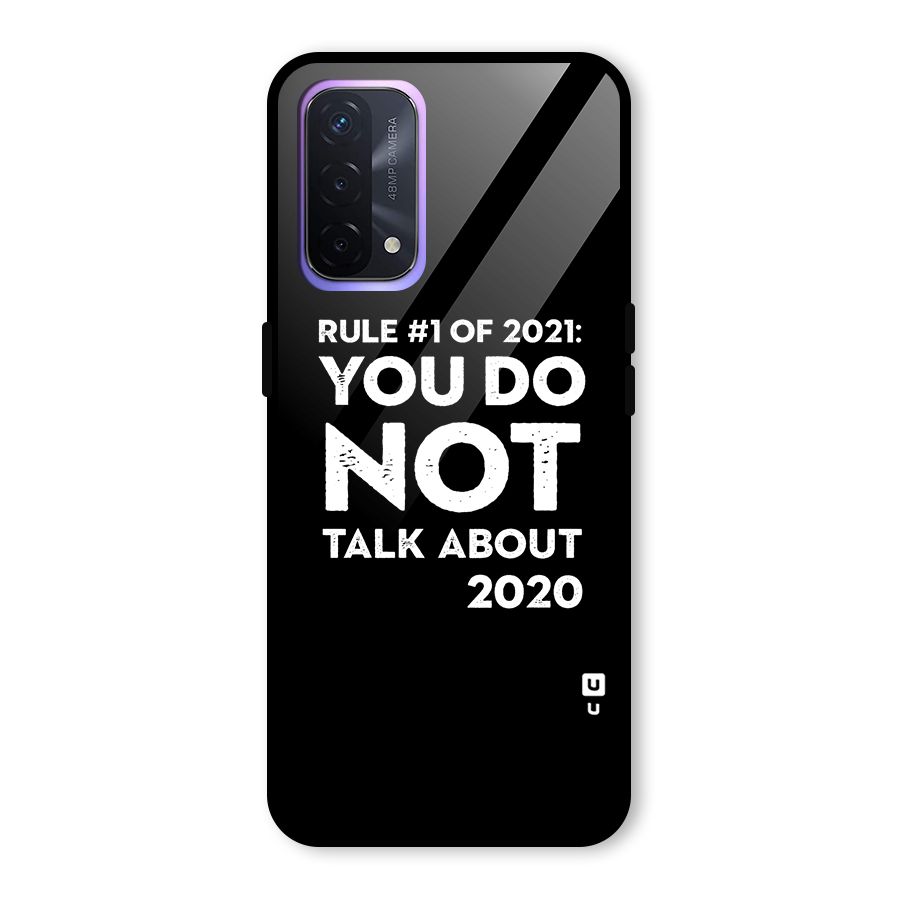 First Rule of 2021 Glass Back Case for Oppo A74 5G