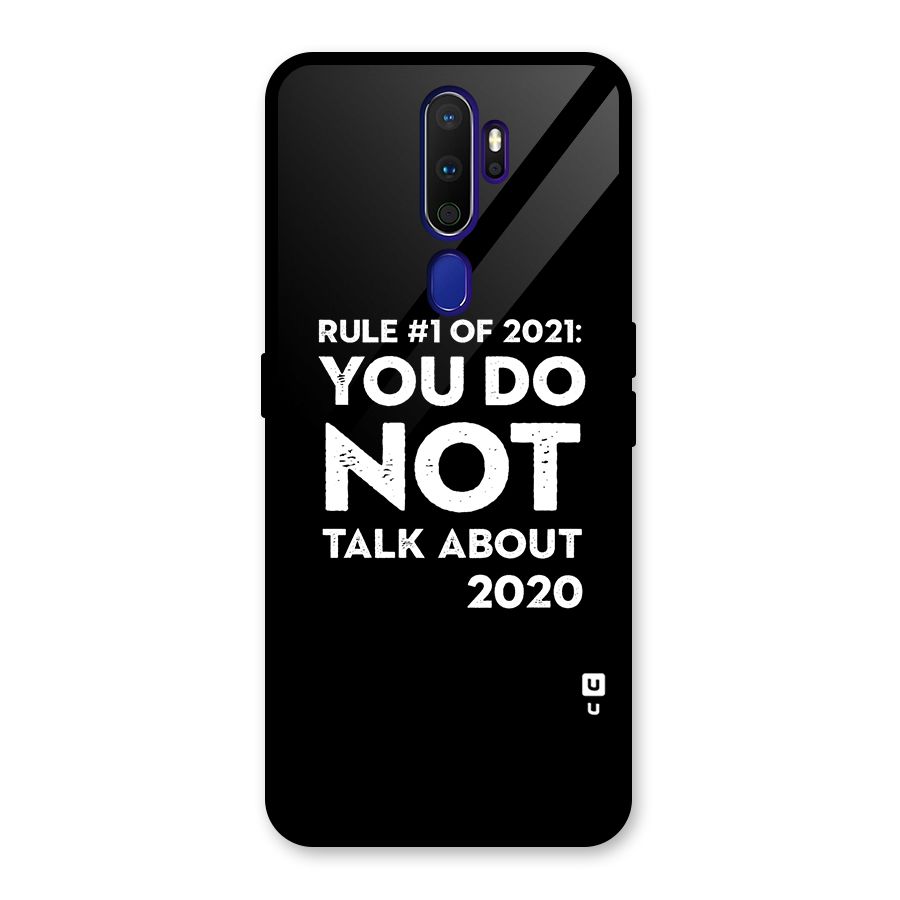 First Rule of 2021 Glass Back Case for Oppo A9 (2020)
