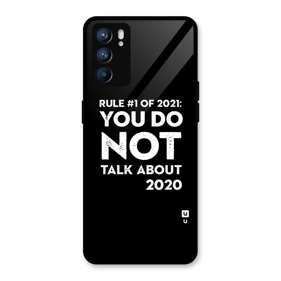 First Rule of 2021 Glass Back Case for Oppo Reno6 5G