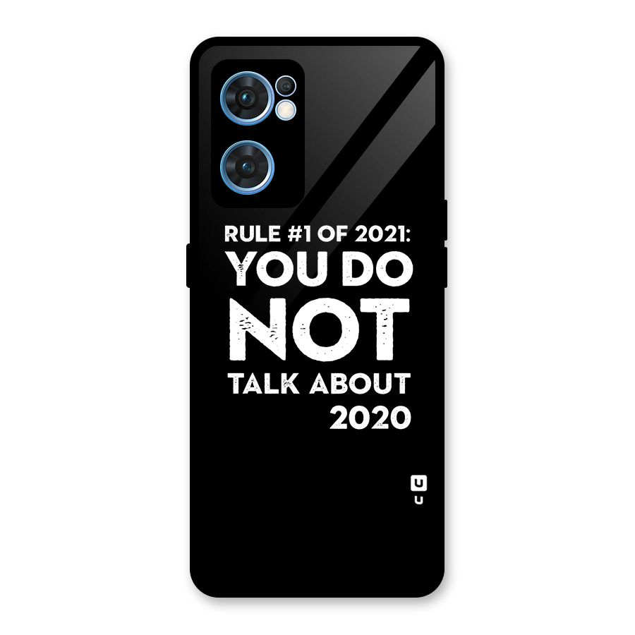 First Rule of 2021 Glass Back Case for Oppo Reno7 5G