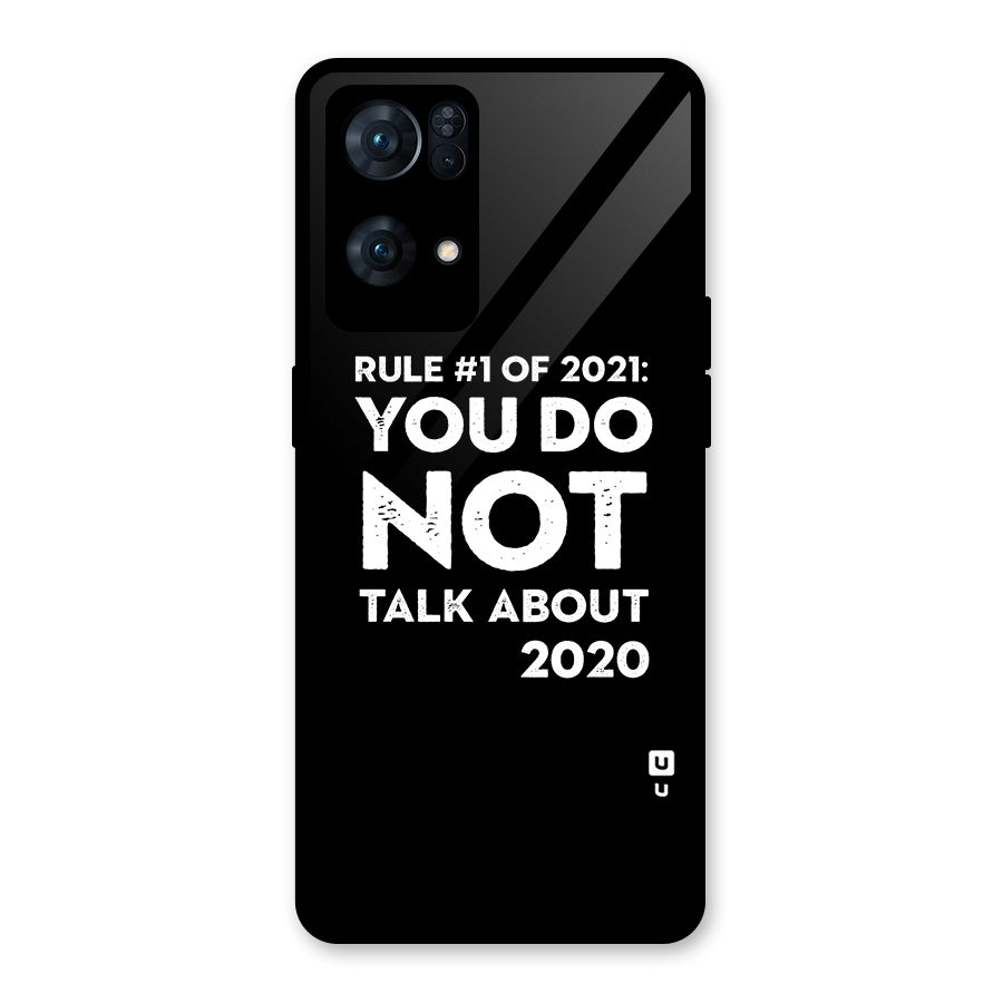 First Rule of 2021 Glass Back Case for Oppo Reno7 Pro 5G