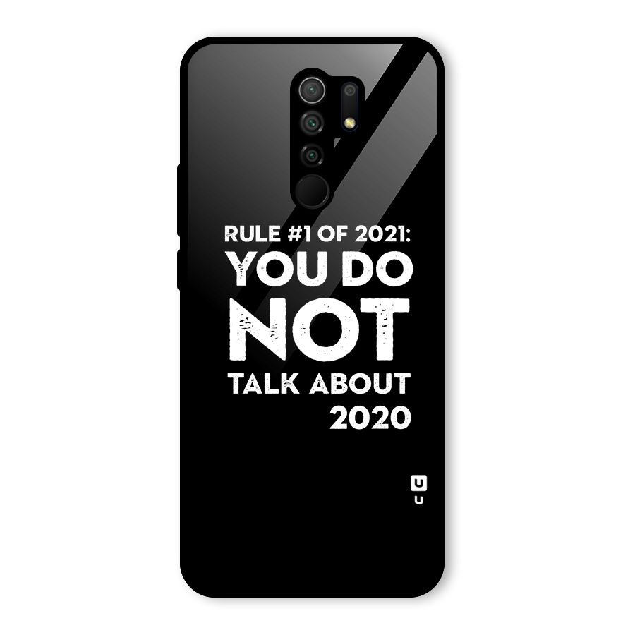 First Rule of 2021 Glass Back Case for Poco M2