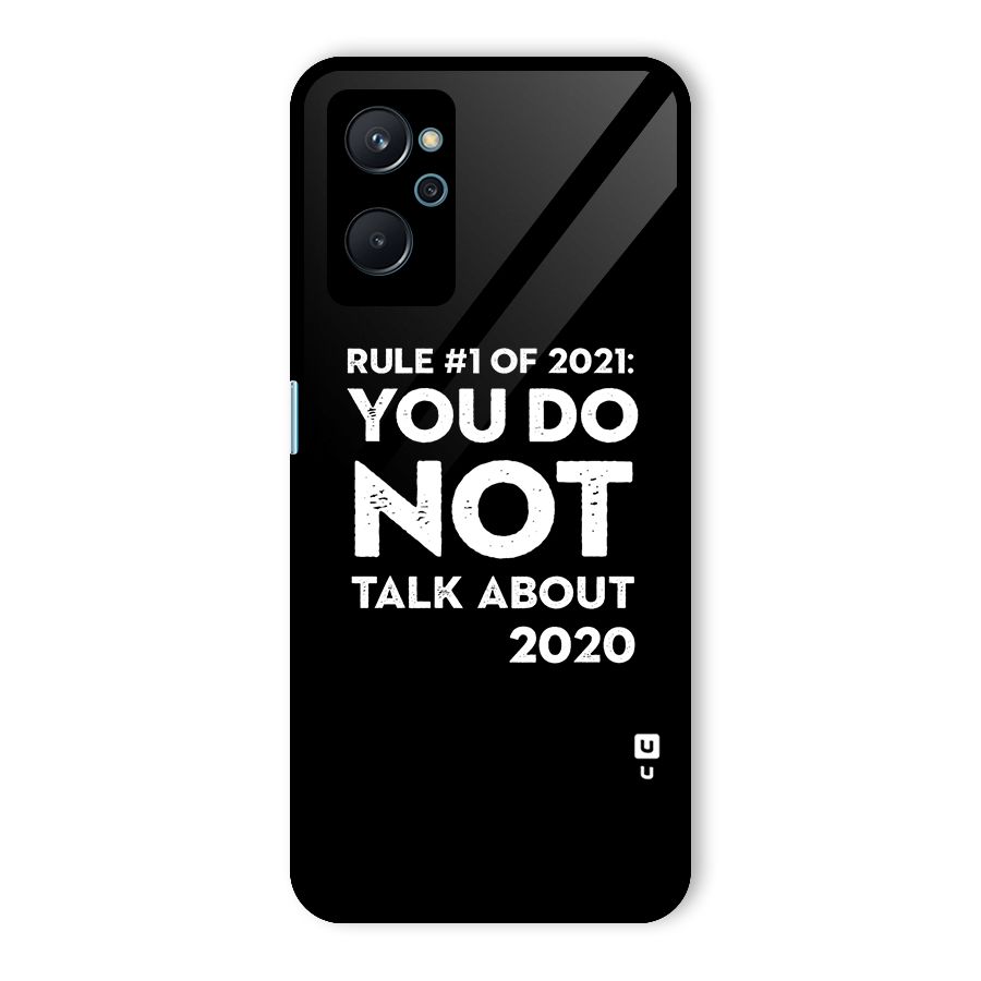 First Rule of 2021 Glass Back Case for Realme 9i