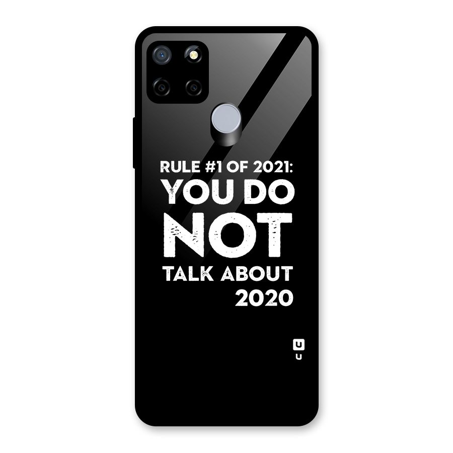 First Rule of 2021 Glass Back Case for Realme Narzo 20