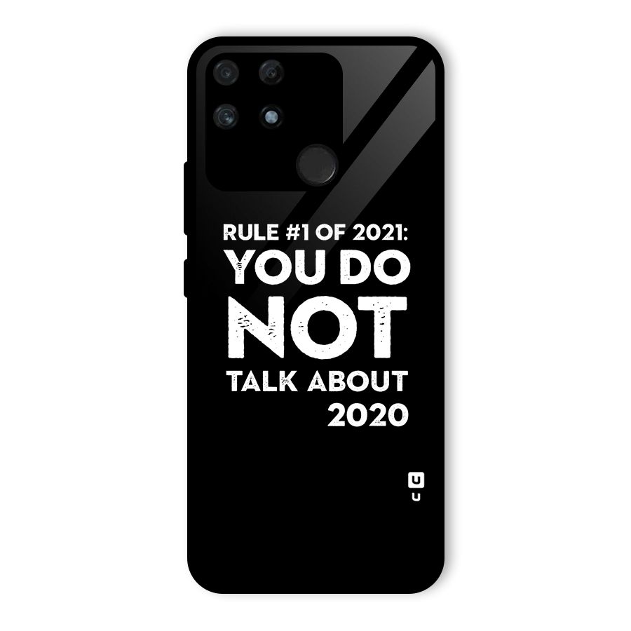 First Rule of 2021 Glass Back Case for Realme Narzo 50A