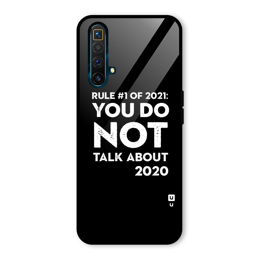 First Rule of 2021 Glass Back Case for Realme X3