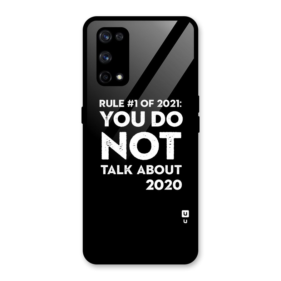 First Rule of 2021 Glass Back Case for Realme X7 Pro