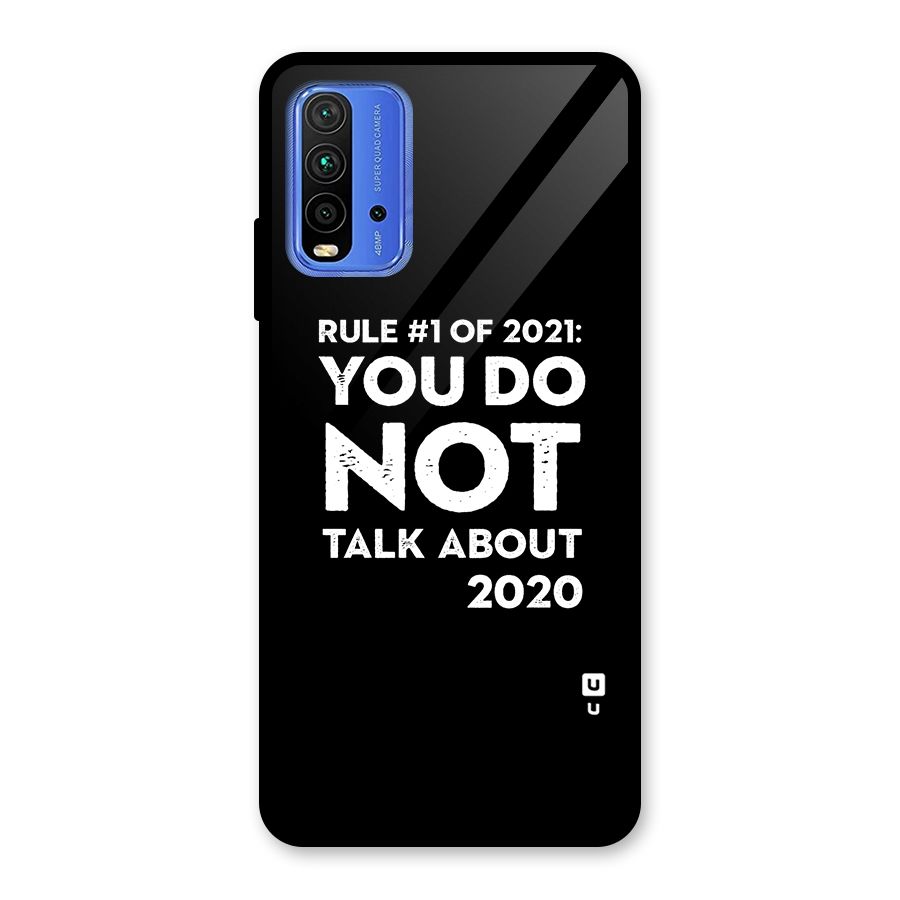 First Rule of 2021 Glass Back Case for Redmi 9 Power
