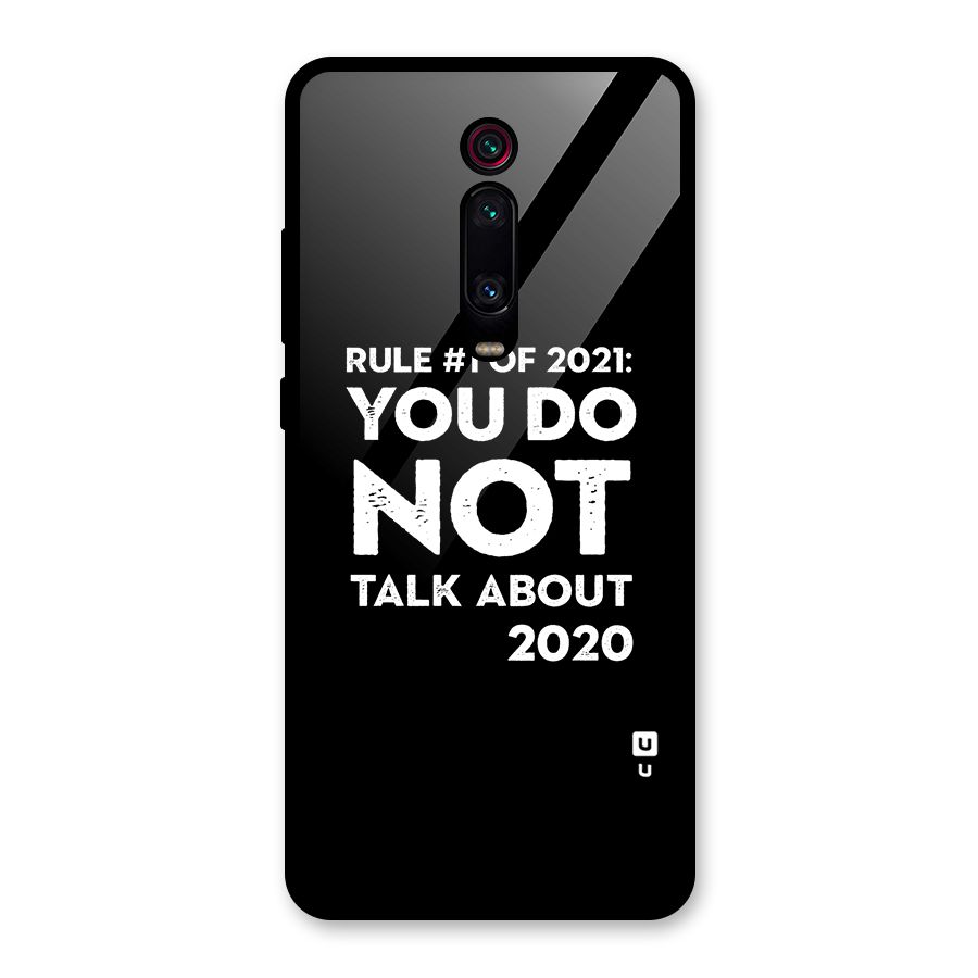 First Rule of 2021 Glass Back Case for Redmi K20 Pro