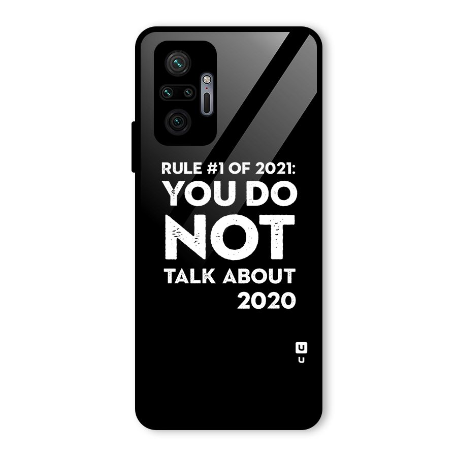 First Rule of 2021 Glass Back Case for Redmi Note 10 Pro Max