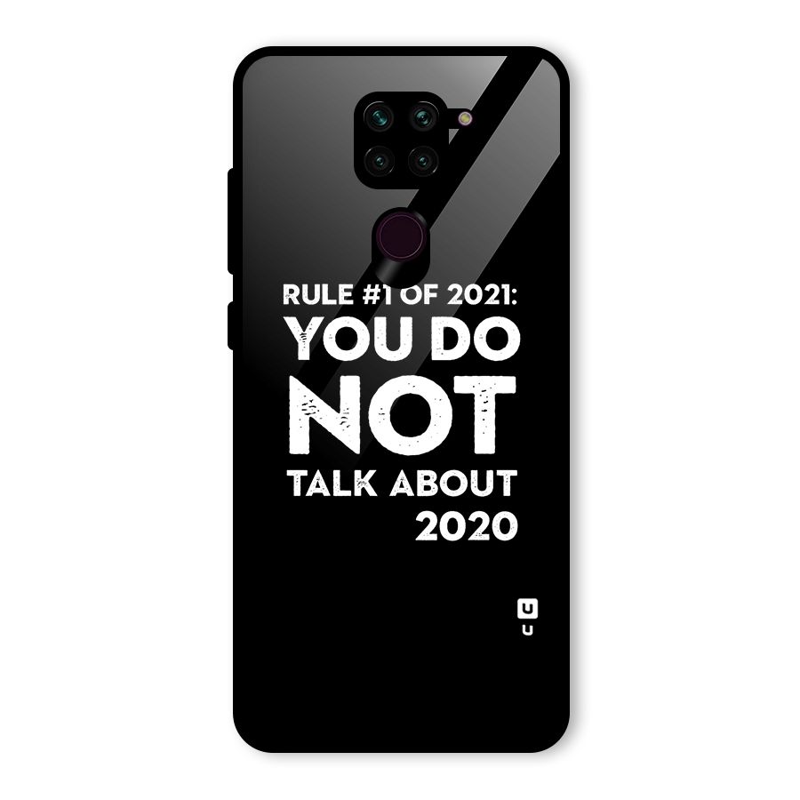 First Rule of 2021 Glass Back Case for Redmi Note 9