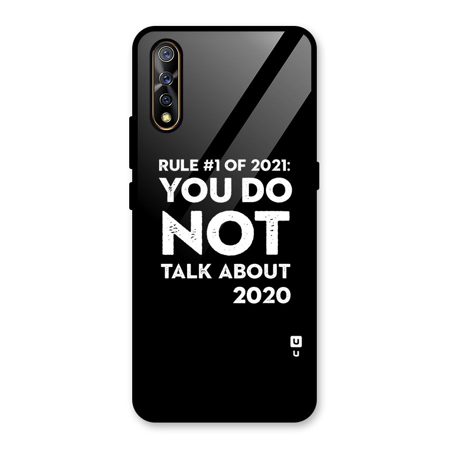 First Rule of 2021 Glass Back Case for Vivo S1