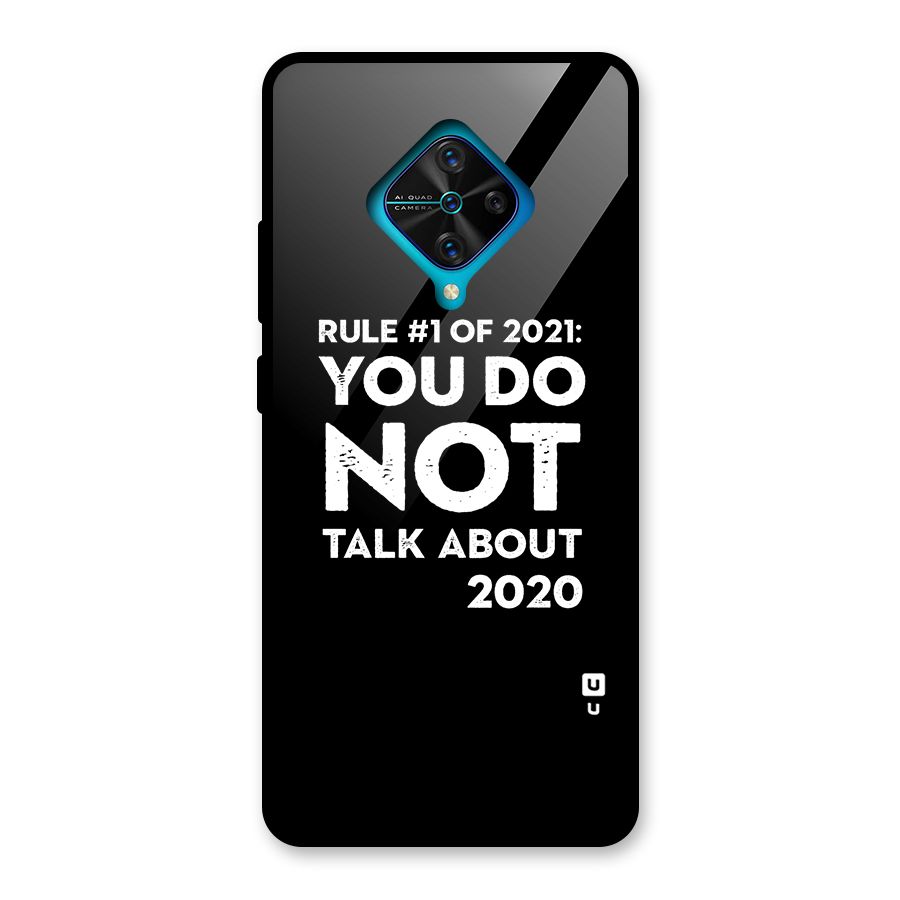First Rule of 2021 Glass Back Case for Vivo S1 Pro