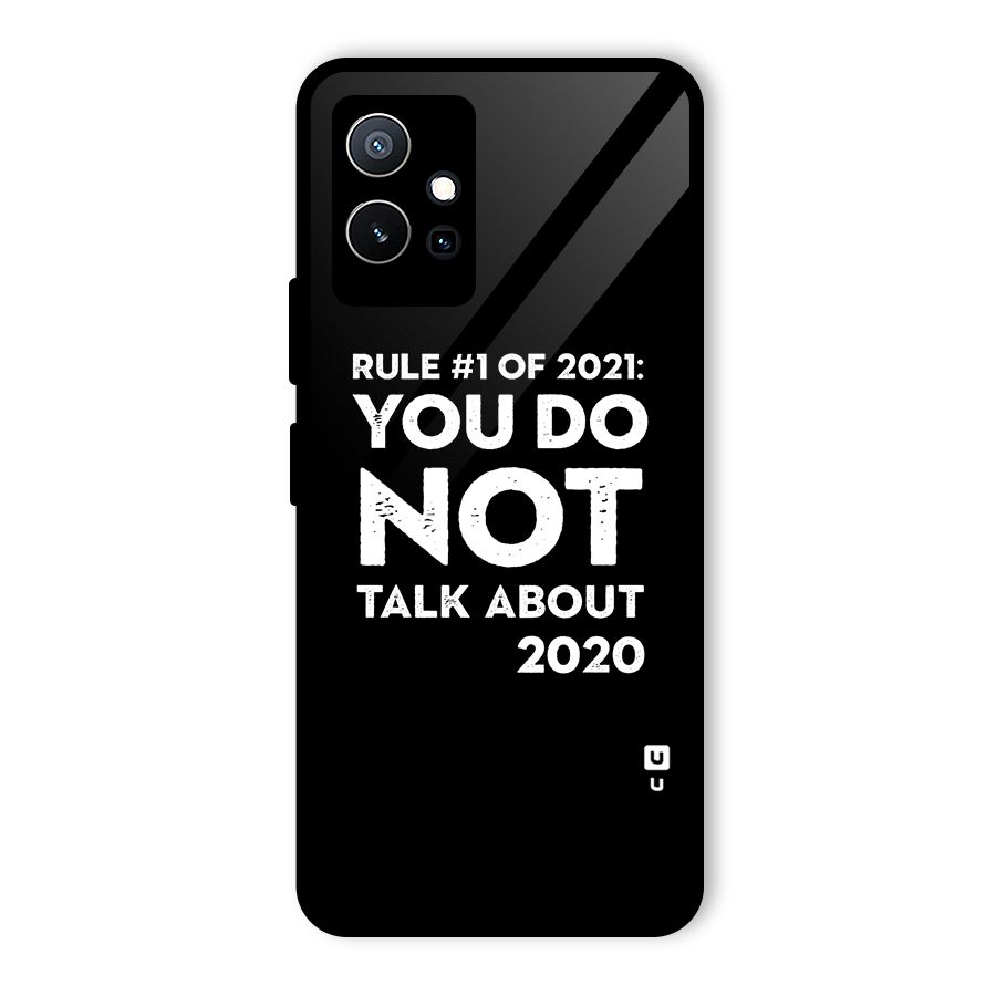 First Rule of 2021 Glass Back Case for Vivo T1 5G