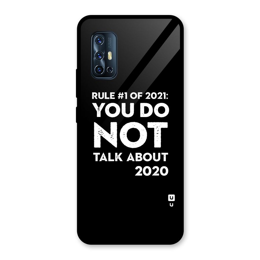 First Rule of 2021 Glass Back Case for Vivo V17