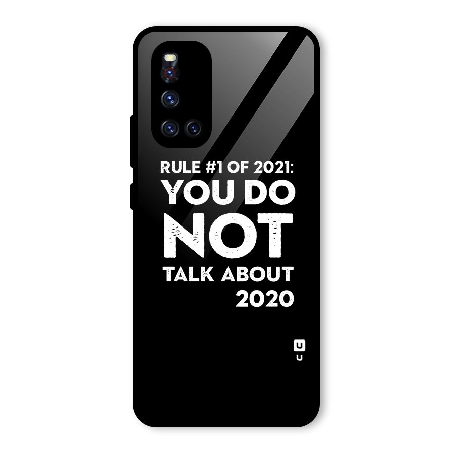 First Rule of 2021 Glass Back Case for Vivo V19