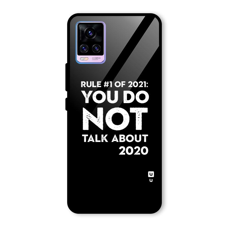 First Rule of 2021 Glass Back Case for Vivo V20 Pro