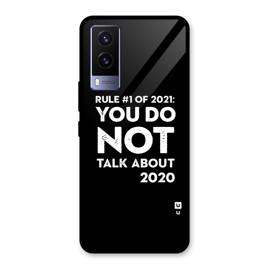 First Rule of 2021 Glass Back Case for Vivo V21e 5G