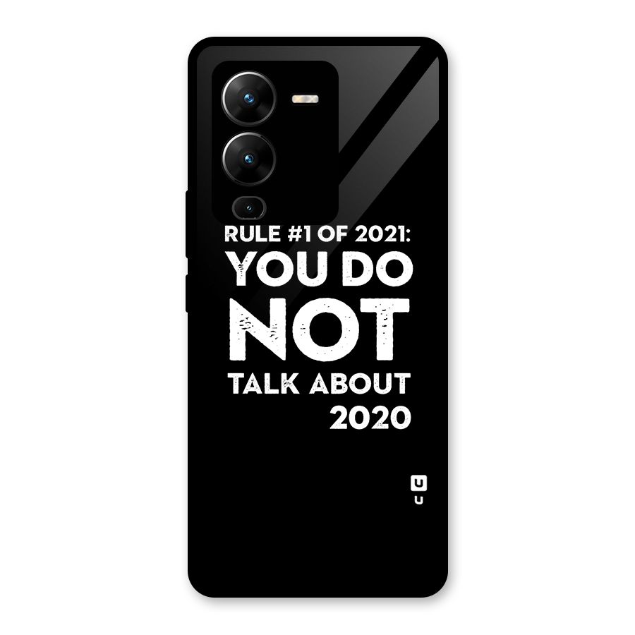 First Rule of 2021 Glass Back Case for Vivo V25 Pro