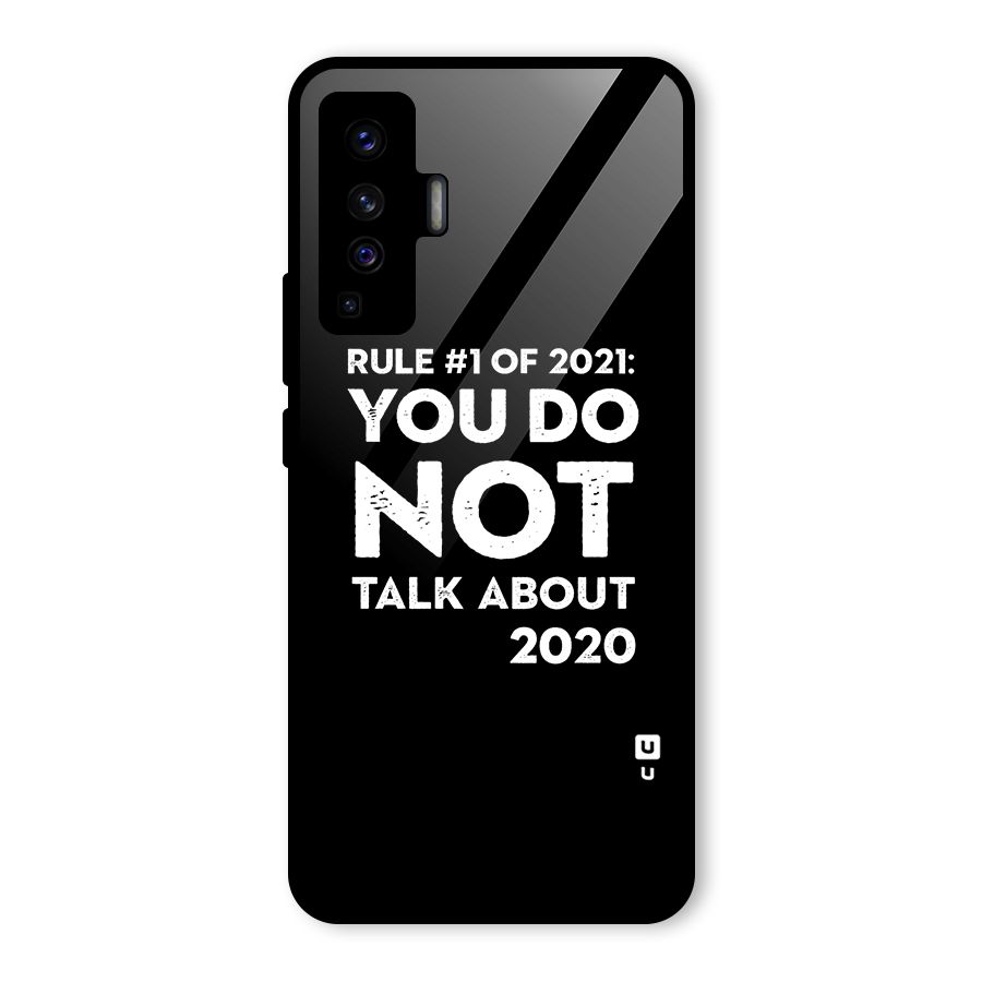 First Rule of 2021 Glass Back Case for Vivo X50