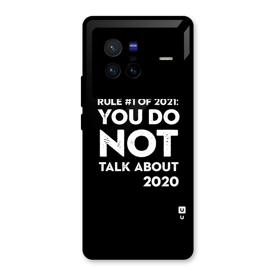 First Rule of 2021 Glass Back Case for Vivo X80