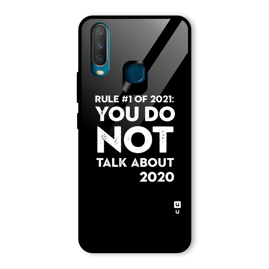 First Rule of 2021 Glass Back Case for Vivo Y15