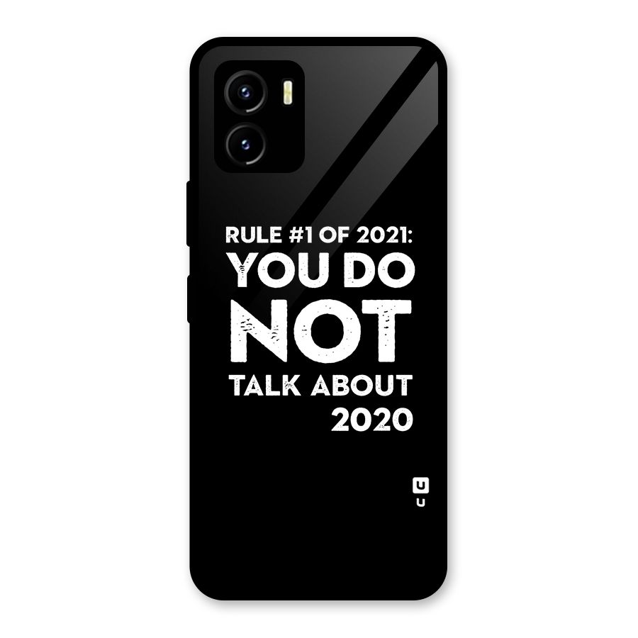 First Rule of 2021 Glass Back Case for Vivo Y15s