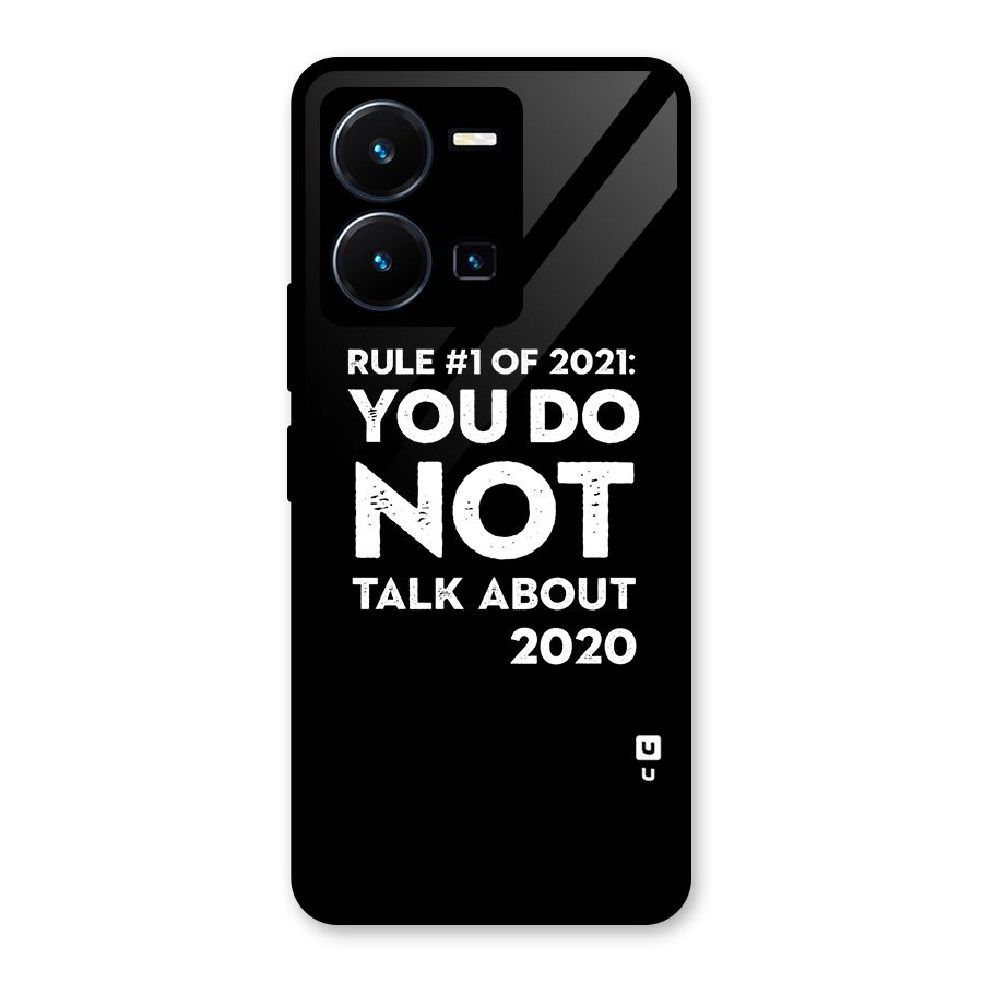 First Rule of 2021 Glass Back Case for Vivo Y35