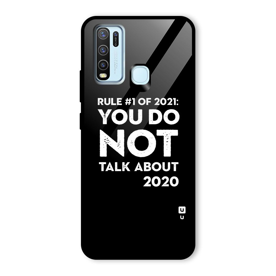 First Rule of 2021 Glass Back Case for Vivo Y50