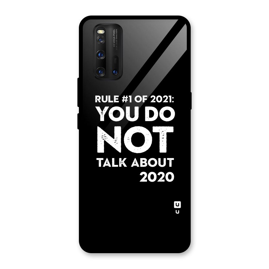 First Rule of 2021 Glass Back Case for Vivo iQOO 3