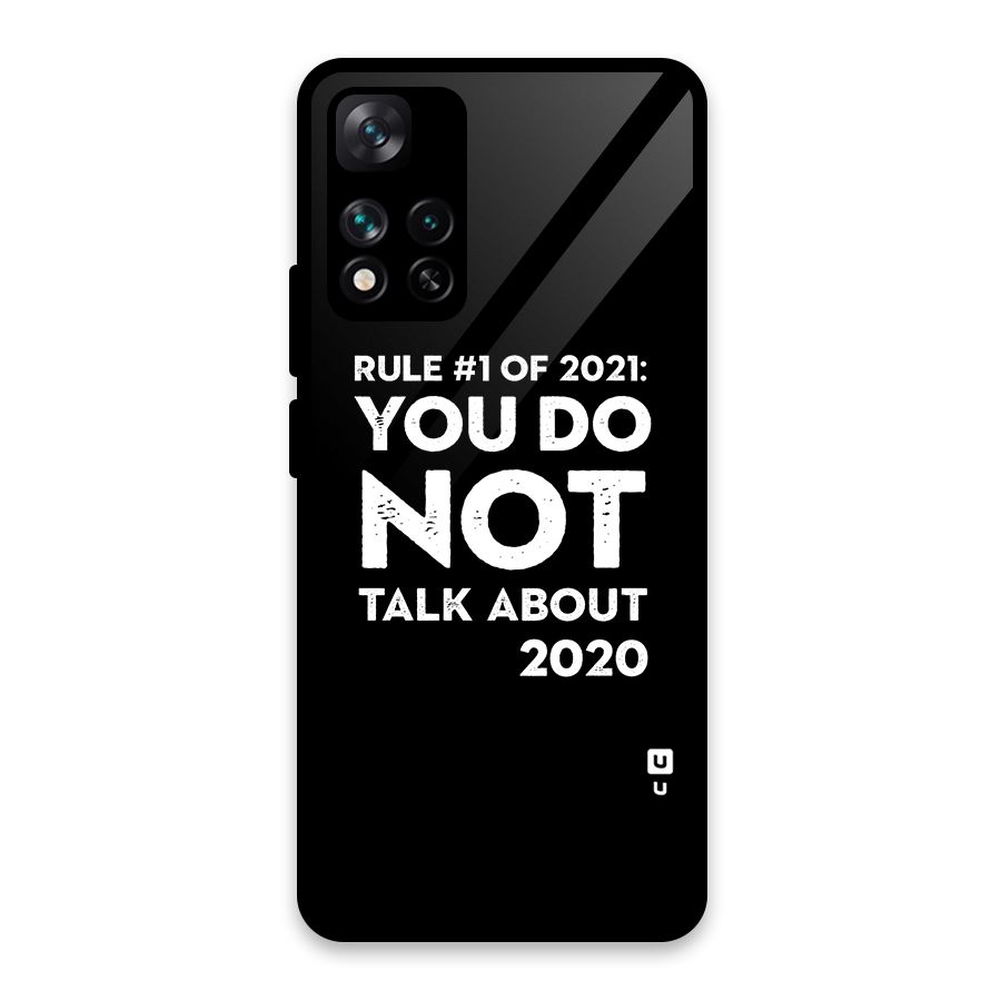 First Rule of 2021 Glass Back Case for Xiaomi 11i 5G